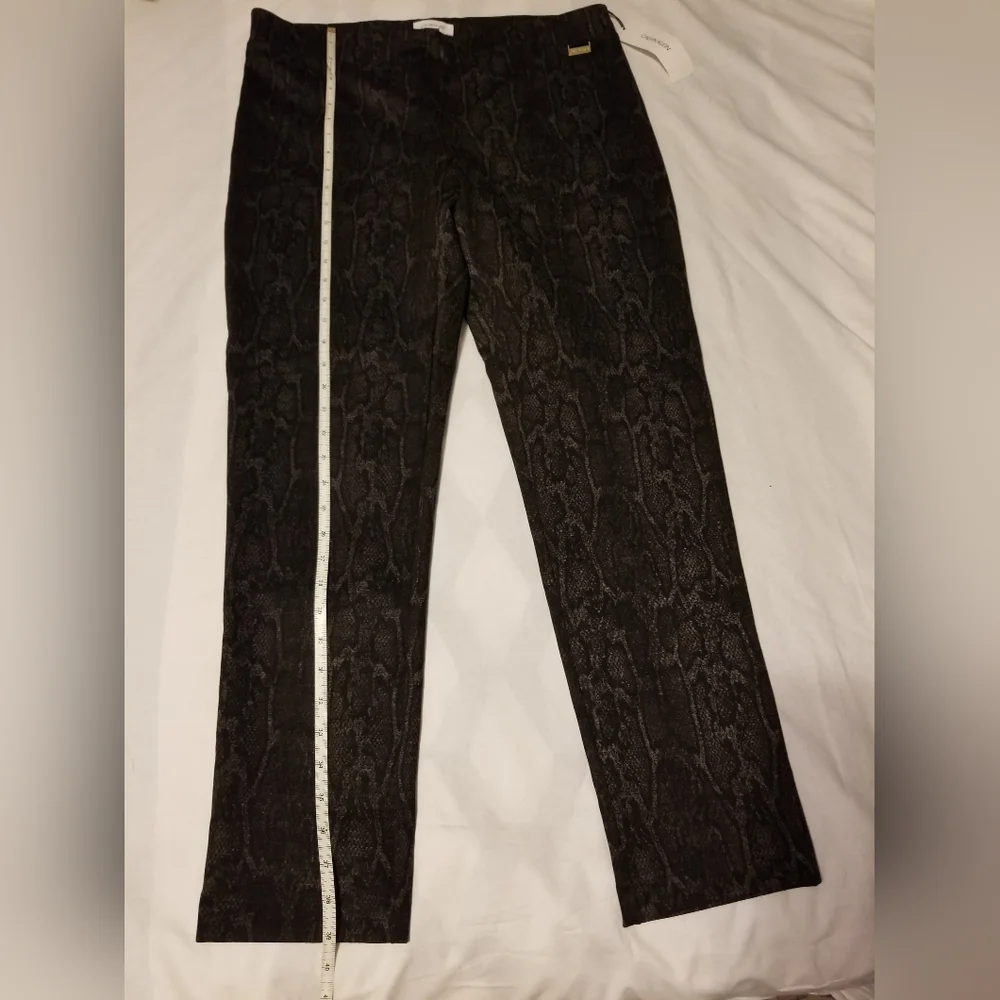 NWT Calvin Klein Pants Women's Size L Color Dark Brown - Picture 4 of 10